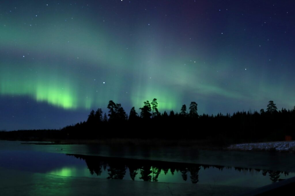 A boreal night sky